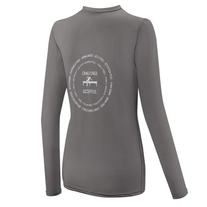 Women's Long Sleeve Sun Protection Shirt-UPF 40 UV Rash Guard for Hiking(All-over Printing)