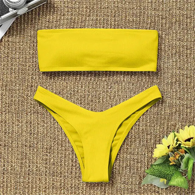 Sexy Strapless Bikini Swimsuit For Women