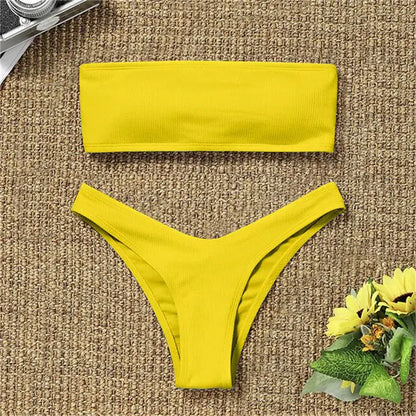 Sexy Strapless Bikini Swimsuit For Women