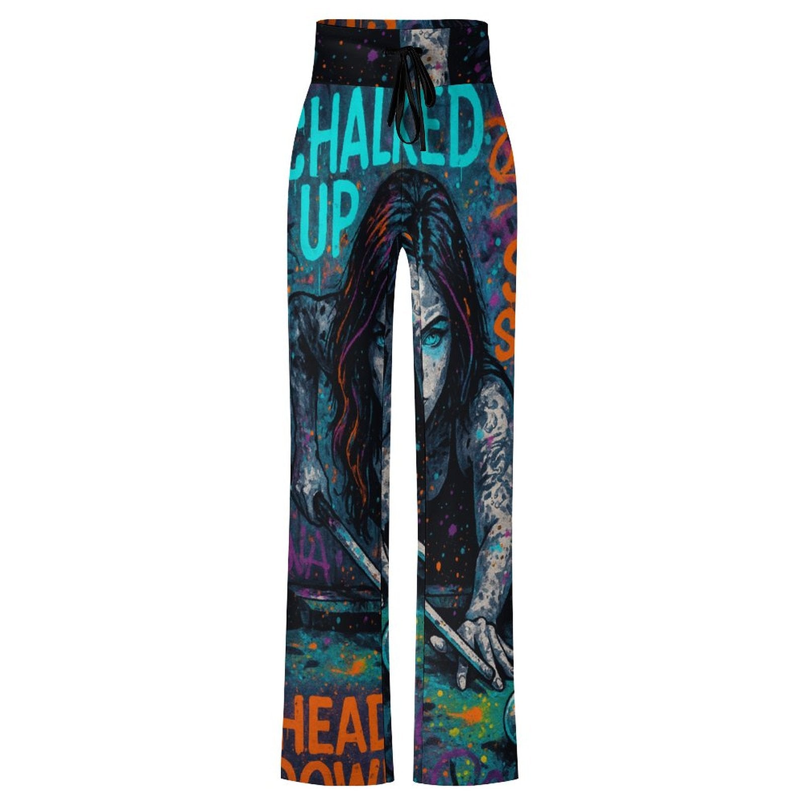 Chalked Up Drawstring Yoga Pants with Straight leg (Baggy)