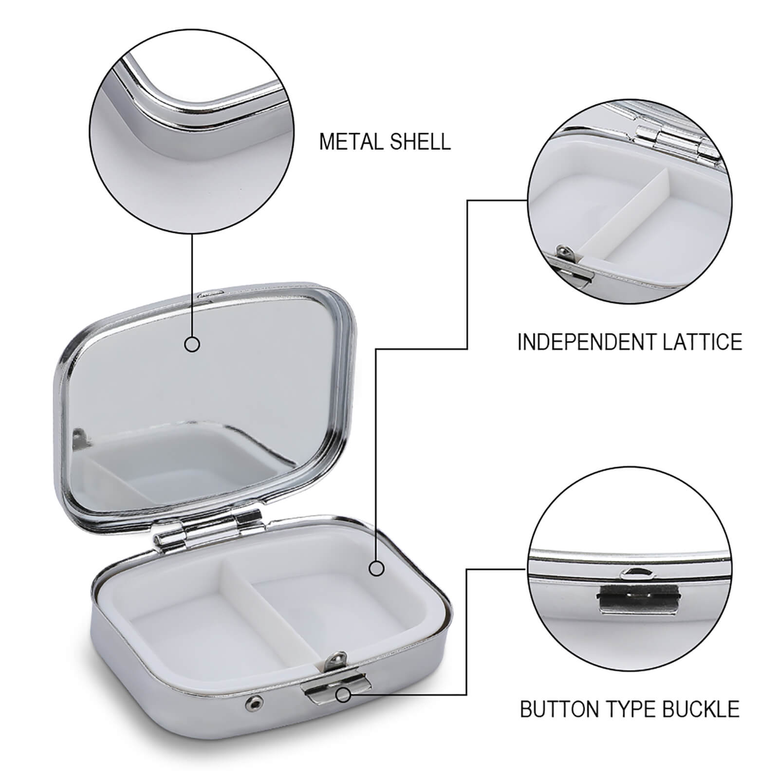 Harry’s Hellions Portable Square Pill Box