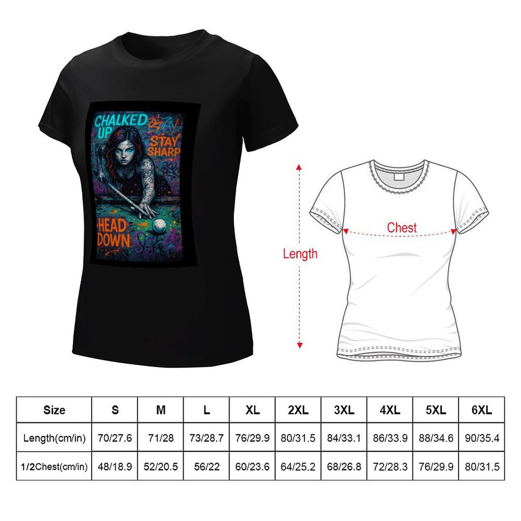 Chalked Up – Women’s Dual-Sided Graphic T-Shirt