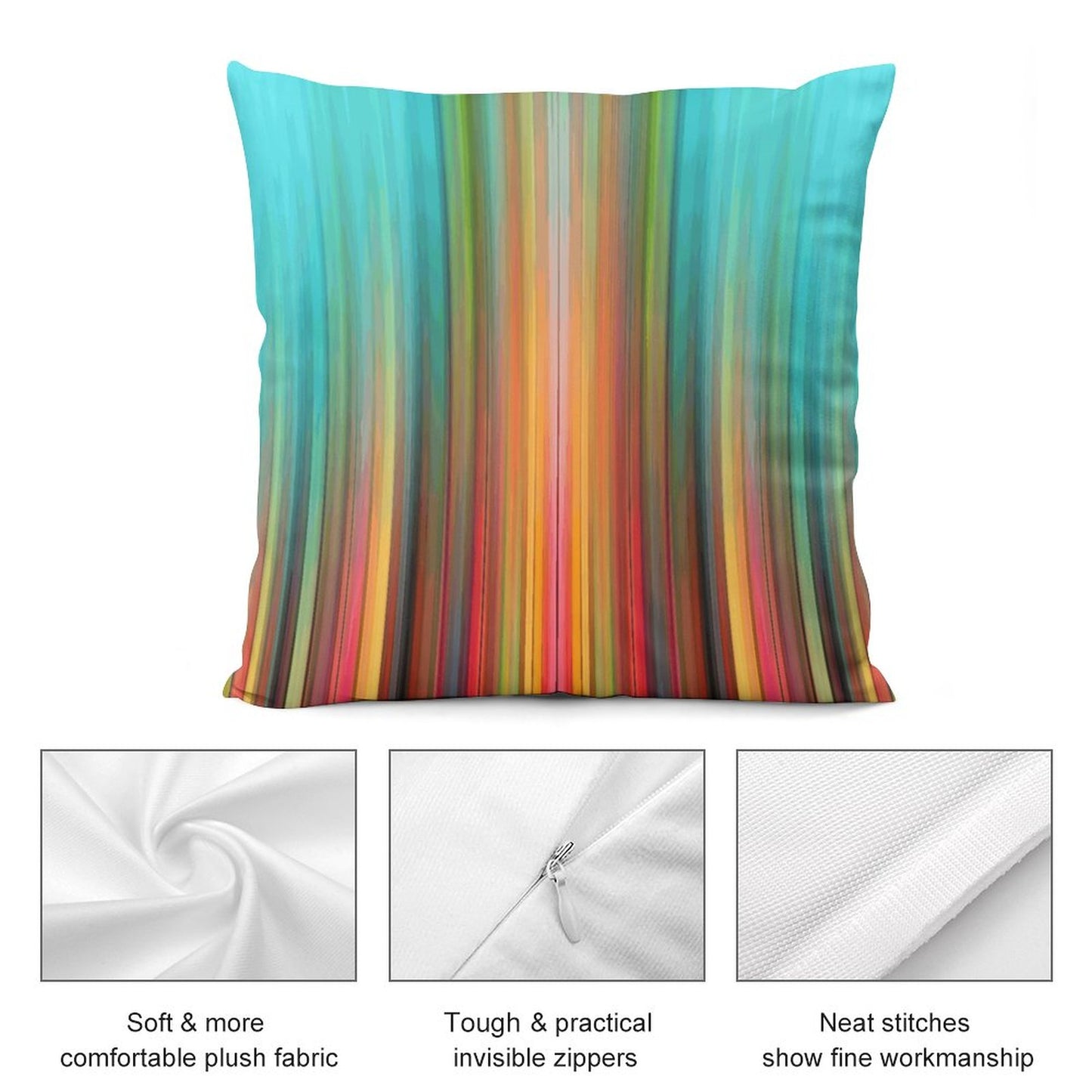 Short Plush Pillow Cover(Dual-sided Printing)