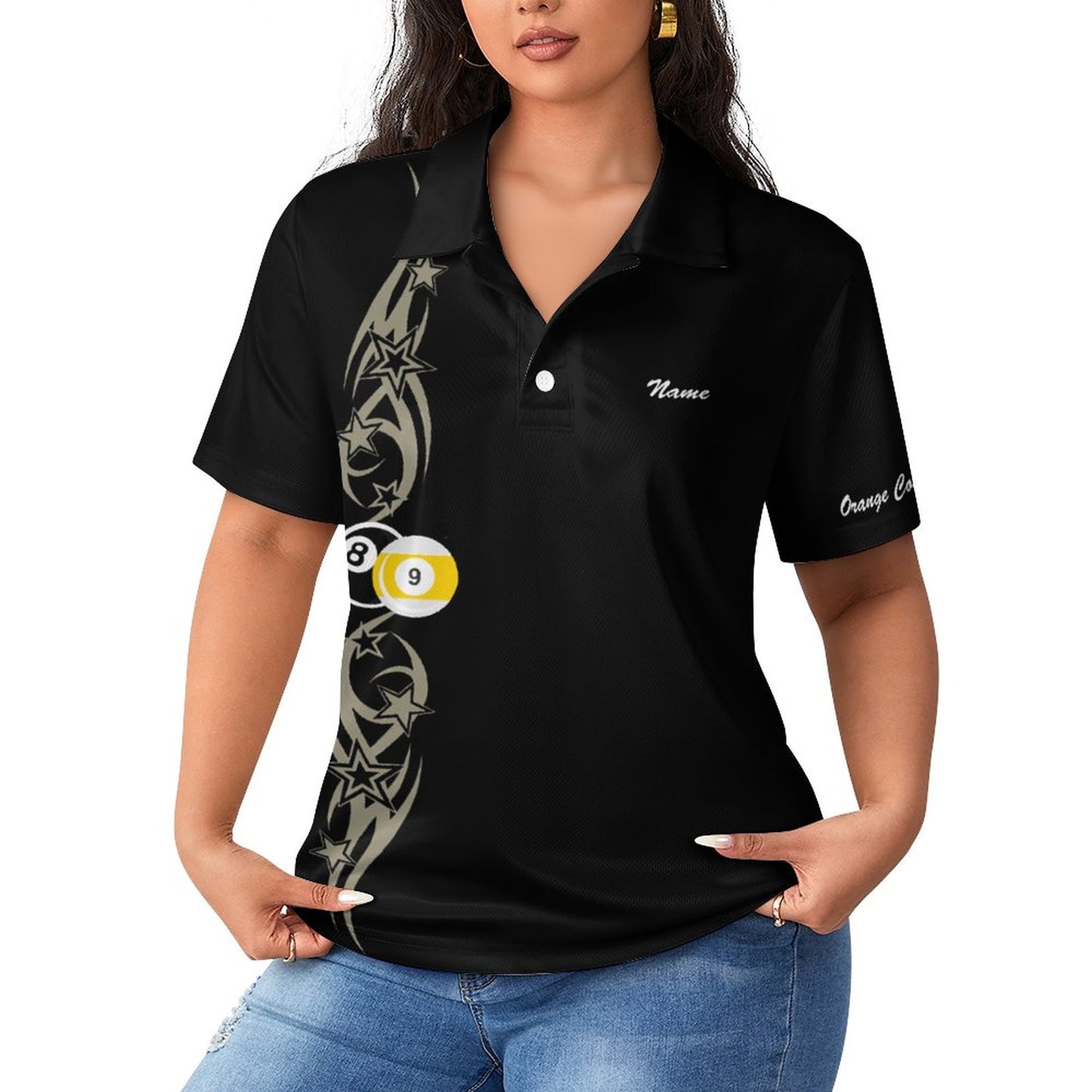 Cue-Tastic team shirt Women's Polo
