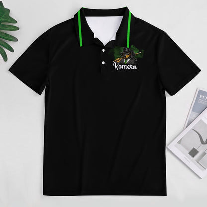 High I-Cue MN Team Polo Shirt with plain sleeves - Jersey material
