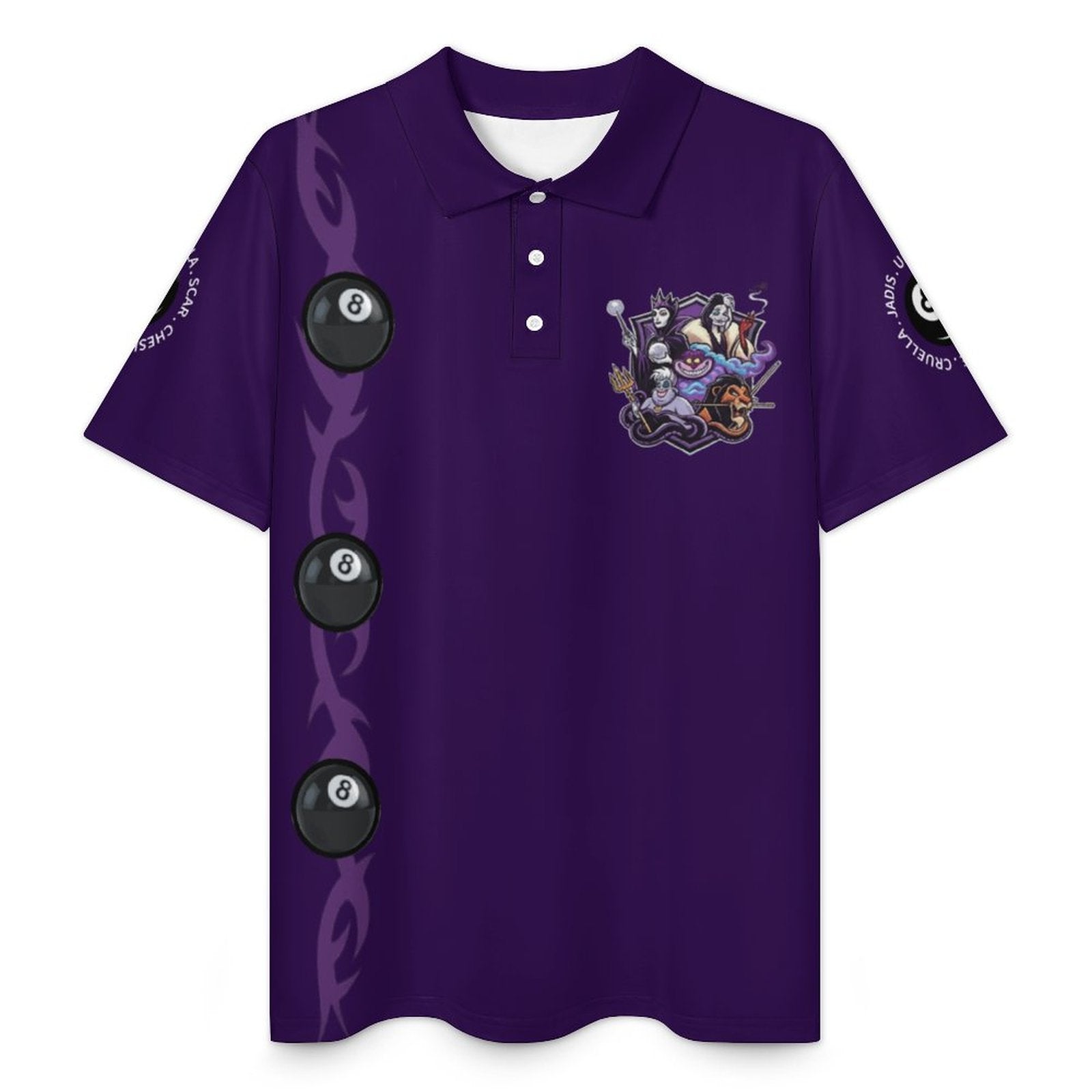 The Villains Team Shirt  Mens Polo Quick Dry