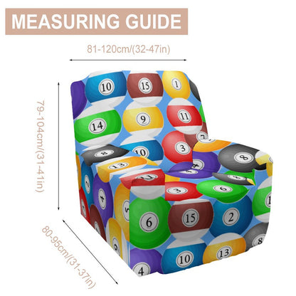 Pool Balls Collection: Single Sofa Cover