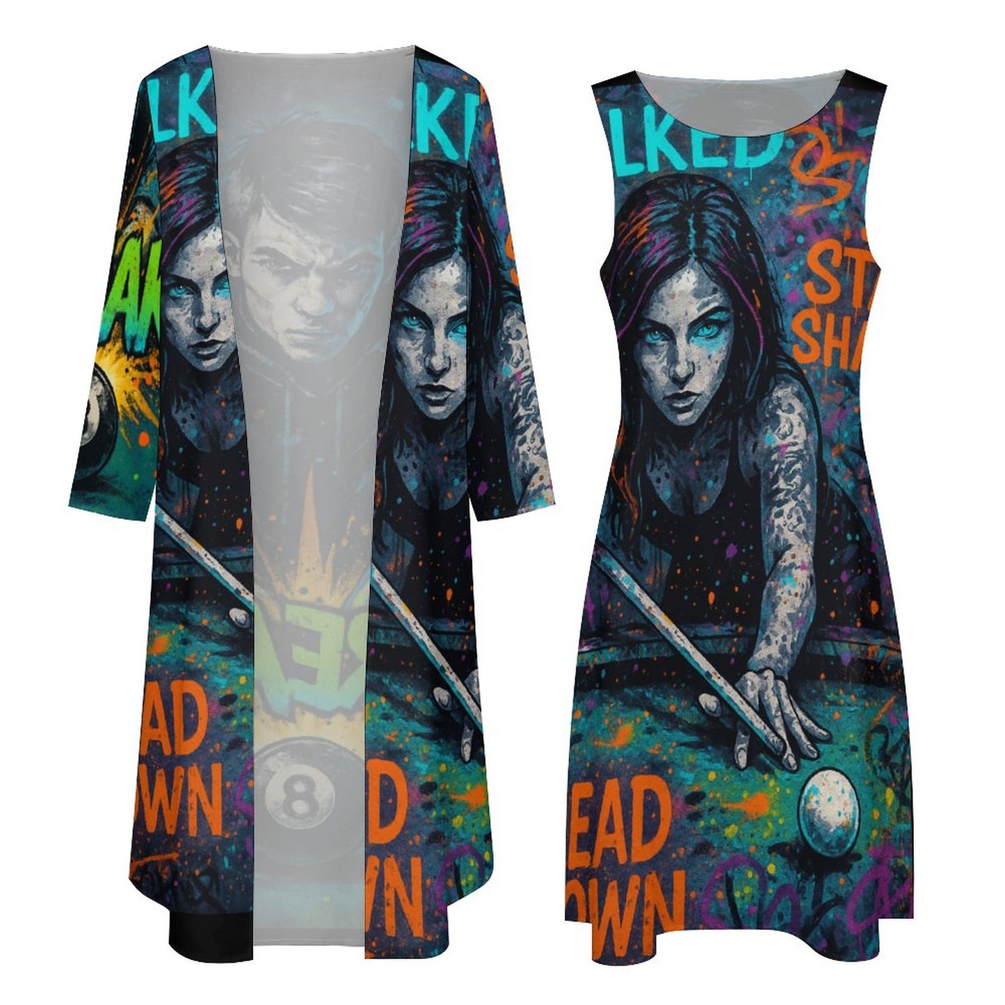 Chalked Up Long Dress Set