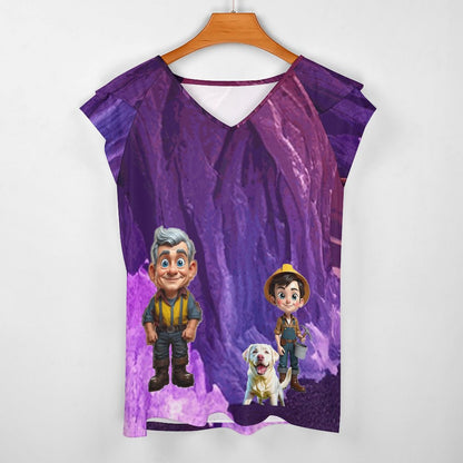 Womens JTW ruffled sleeved shirt