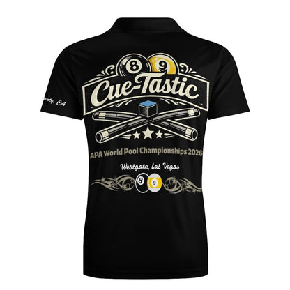 Team Shirt: Cue-Tastic Mens Polo