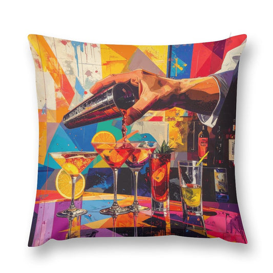 Short Plush Pillow Cover(Dual-sided Printing)