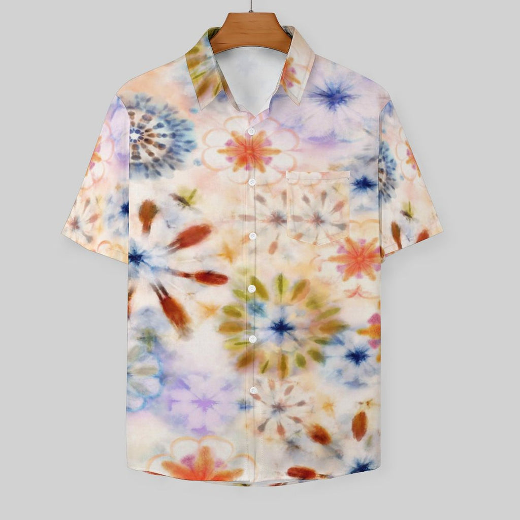 Spring Explosion Men's Short Sleeve Button down Shirt with Pocket(XS-7XL)