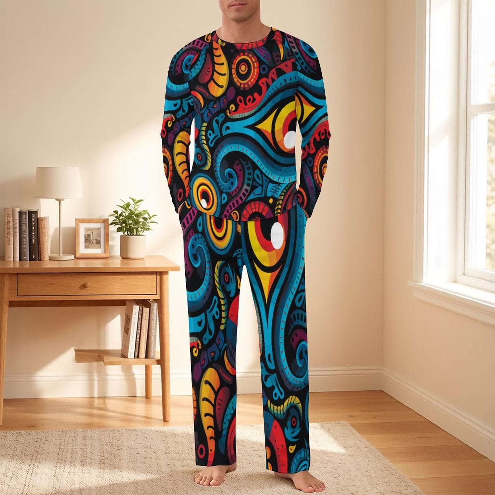 Dead Stroke Men's Raglan Sleeve Pajama Set