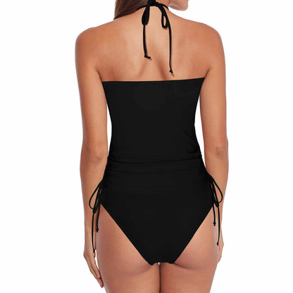 Just Playing Pool: High Neck 2-Piece Swimsuit Set
