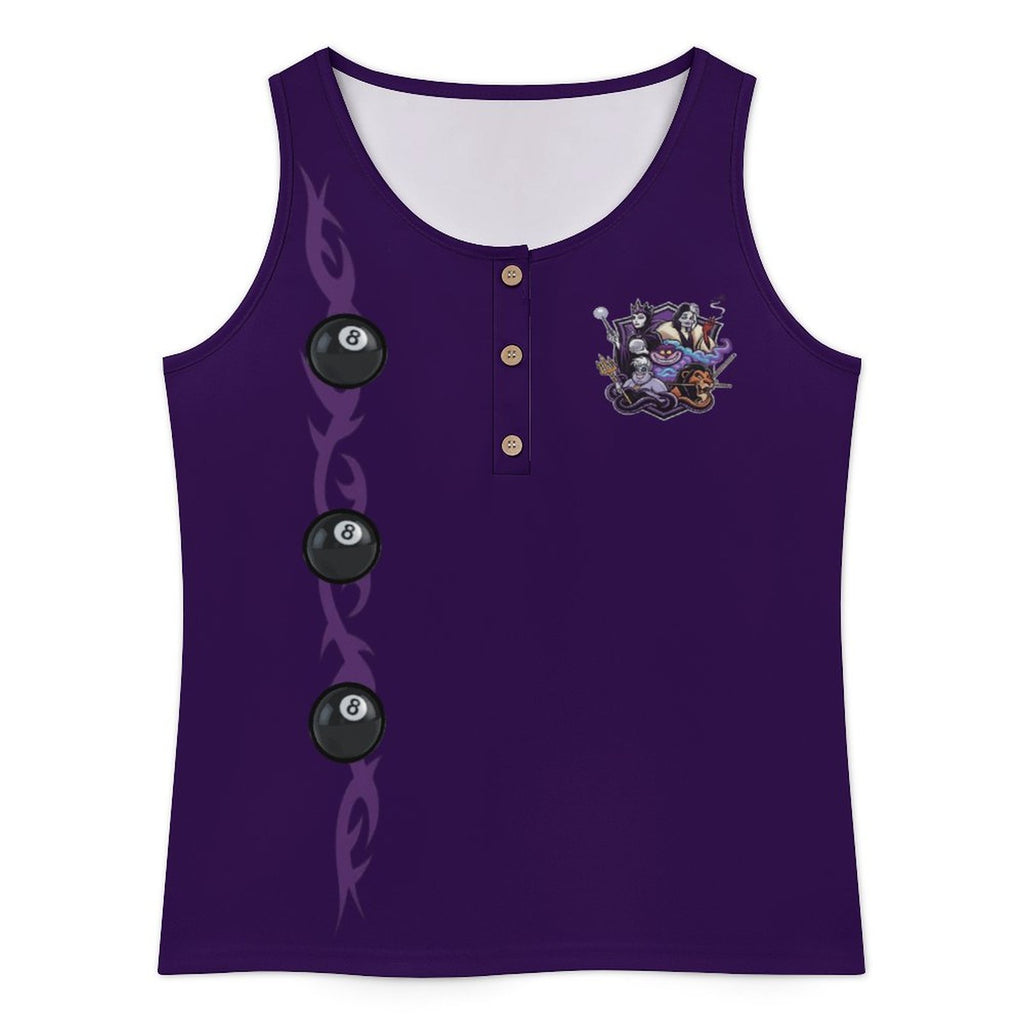 The Villains Women's 3 Button Tank