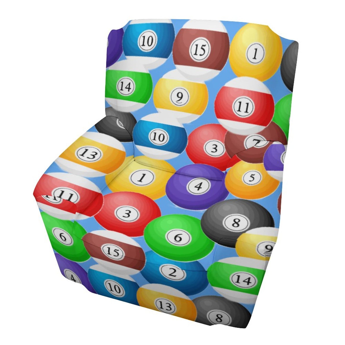 Pool Balls Collection: Single Sofa Cover