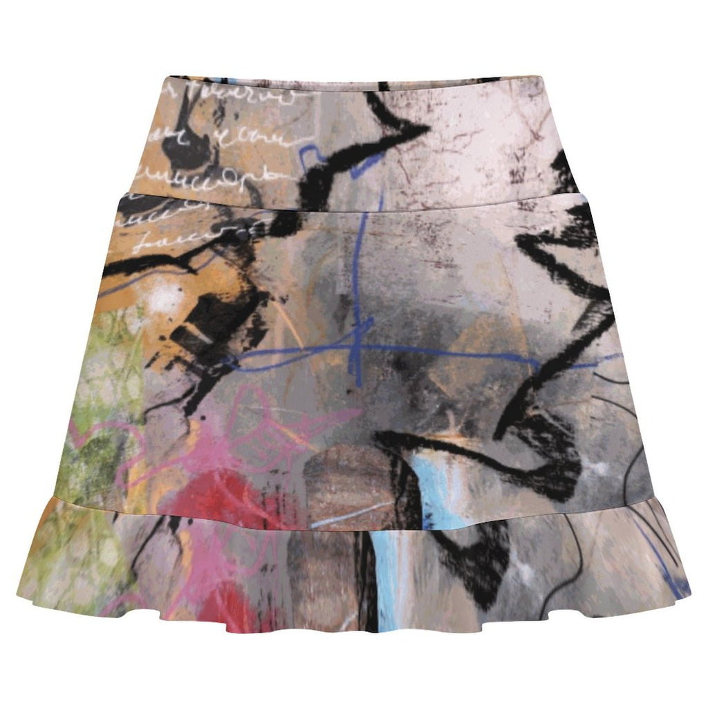 City Collection - Premium Ruffled Yoga Skort with Pockets