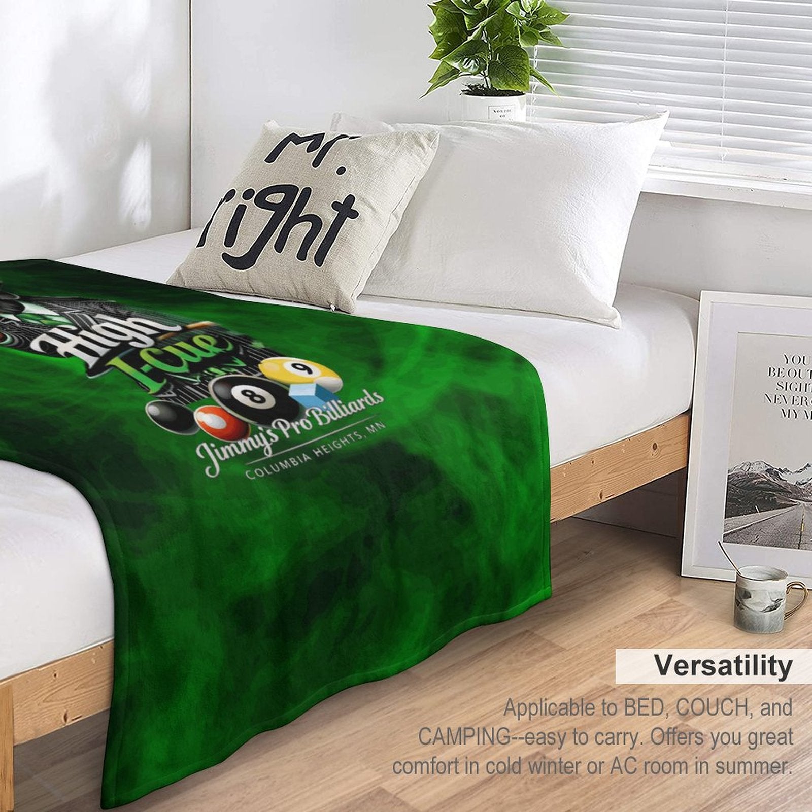 High I-Cue MN Flannel Throw Blanket for Couch-40"×50"