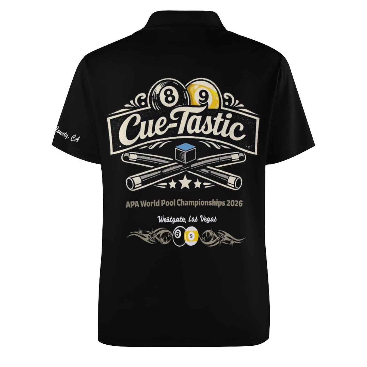 Team Shirts: Cue-Tastic Men's Polo