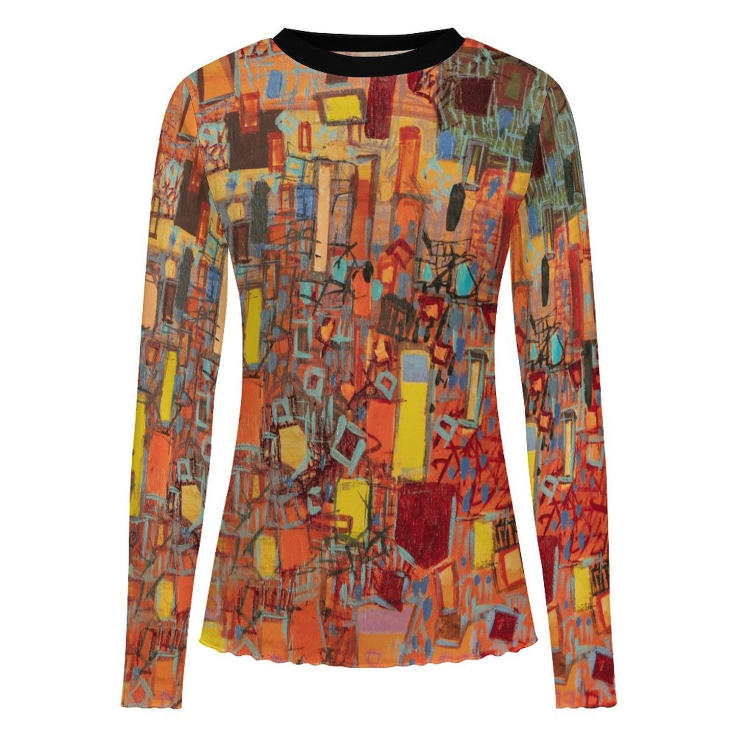 City Collection -  Long Sleeve Mesh T-Shirt