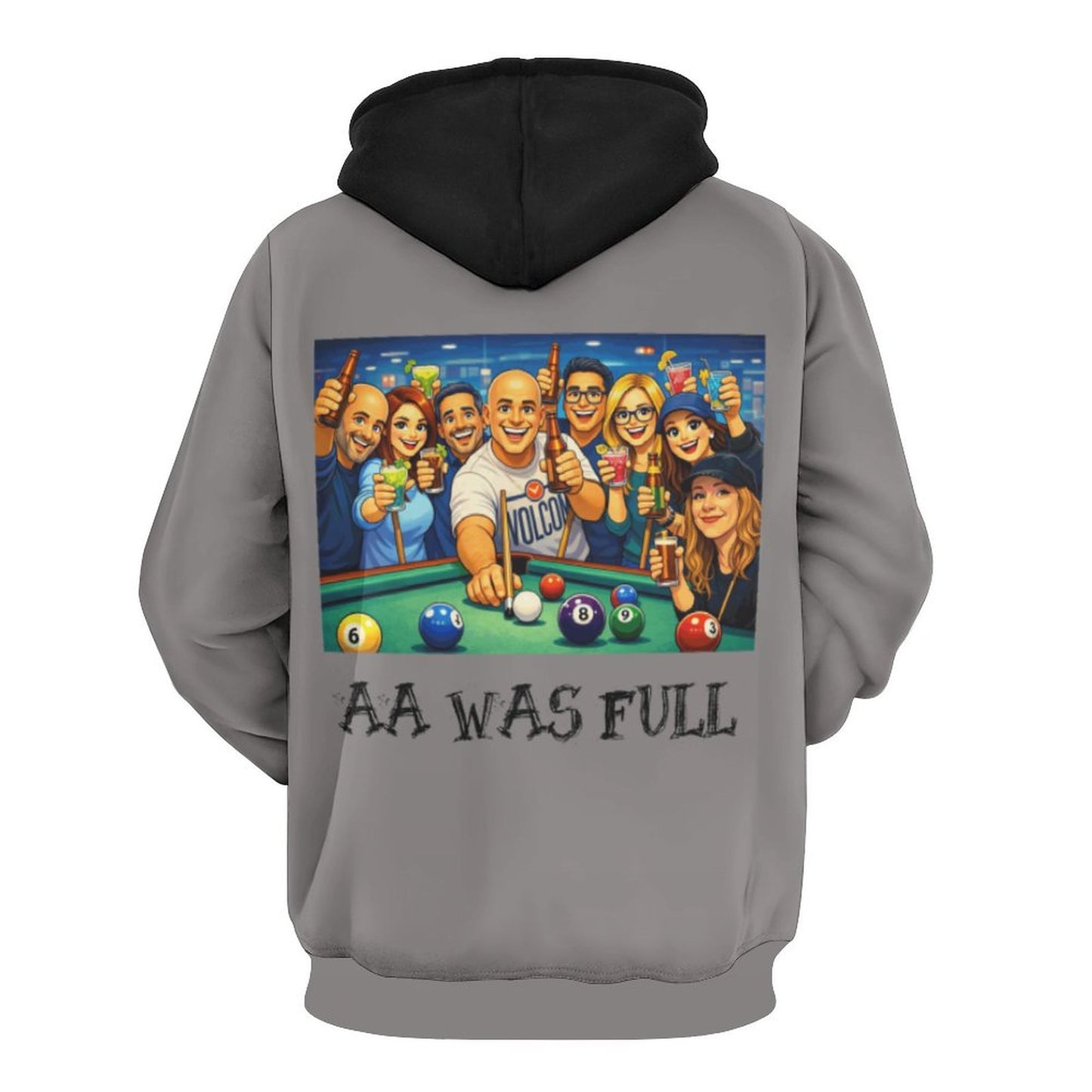 "AA Was Full" Women’s Premium Pullover Hoodie – Double-Layer Hood, Soft Stretch Fabric