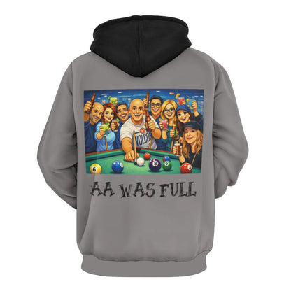 "AA Was Full" Women’s Premium Pullover Hoodie – Double-Layer Hood, Soft Stretch Fabric