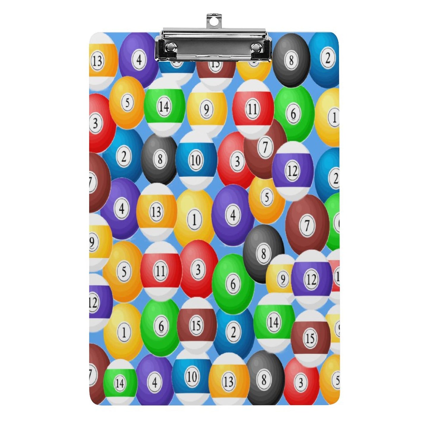 Pool Balls Collection: Acrylic Clipboard (A4)