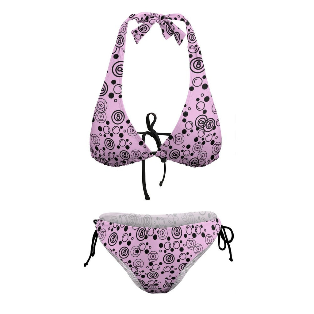 Bubbles & Billiards - Plus Size Women‘s Halter Bikini Set