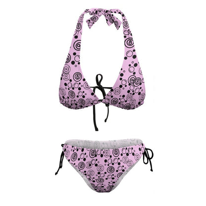 Bubbles & Billiards - Plus Size Women‘s Halter Bikini Set