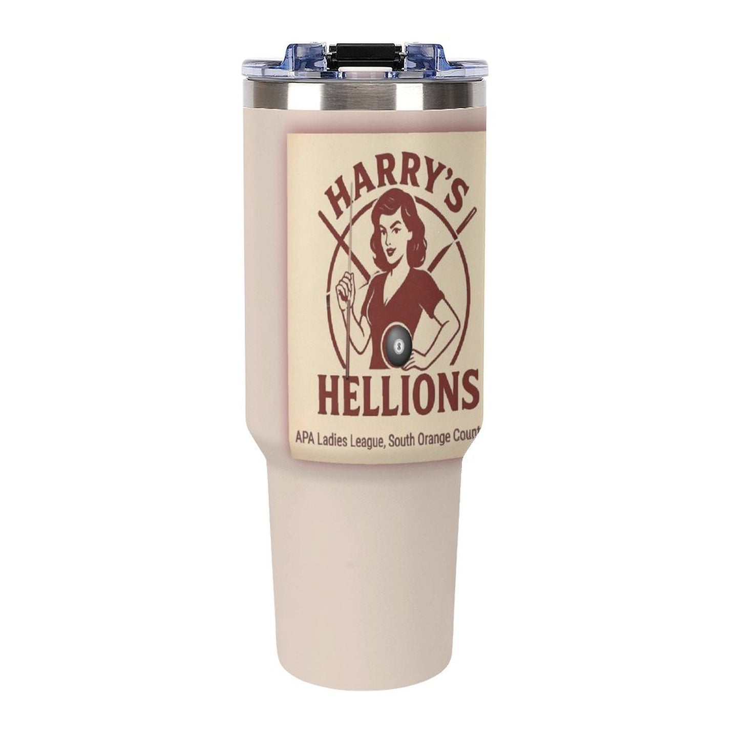 40oz Insulated Tumbler with Handle and Straw