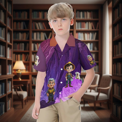 Jayden and Papa Children's Cotton Casual Button Down Shirts