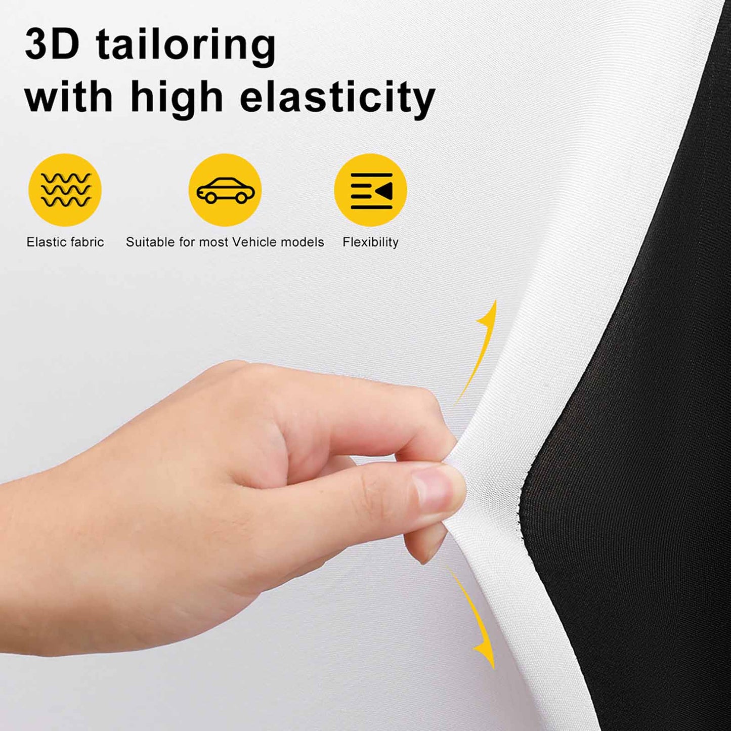 Poolball Back Seat Cover for Cars – Stretch Fit Rear Seat Protector