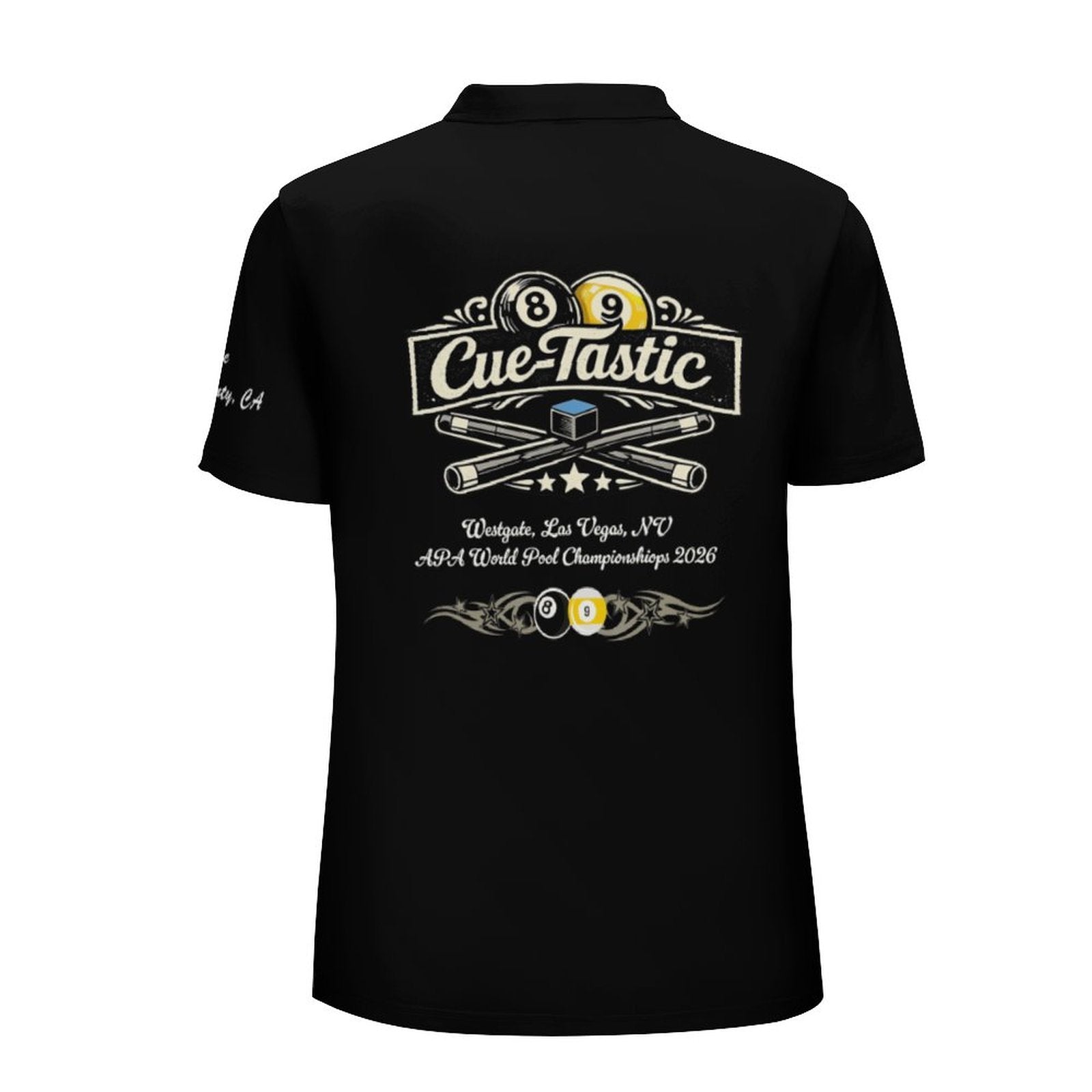 Cuetastic Straight Down Golf Shirt V2
