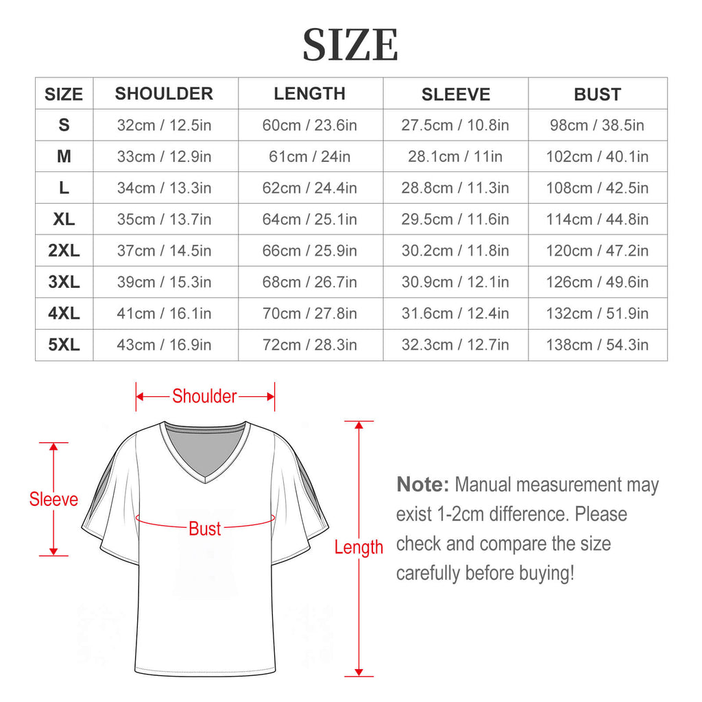 City Collection - Women's V-Neck Cold Shoulder Ruffled Sleeve Top