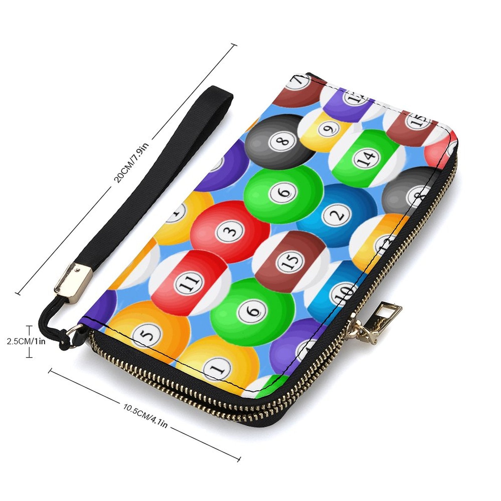 Pool Balls Collection: Horizontal Wristlet Wallet