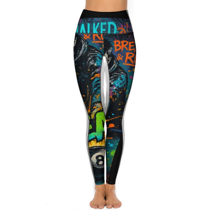 Custom Print Patterned Yoga Pants with 2 Pockets (All-Over Printing)