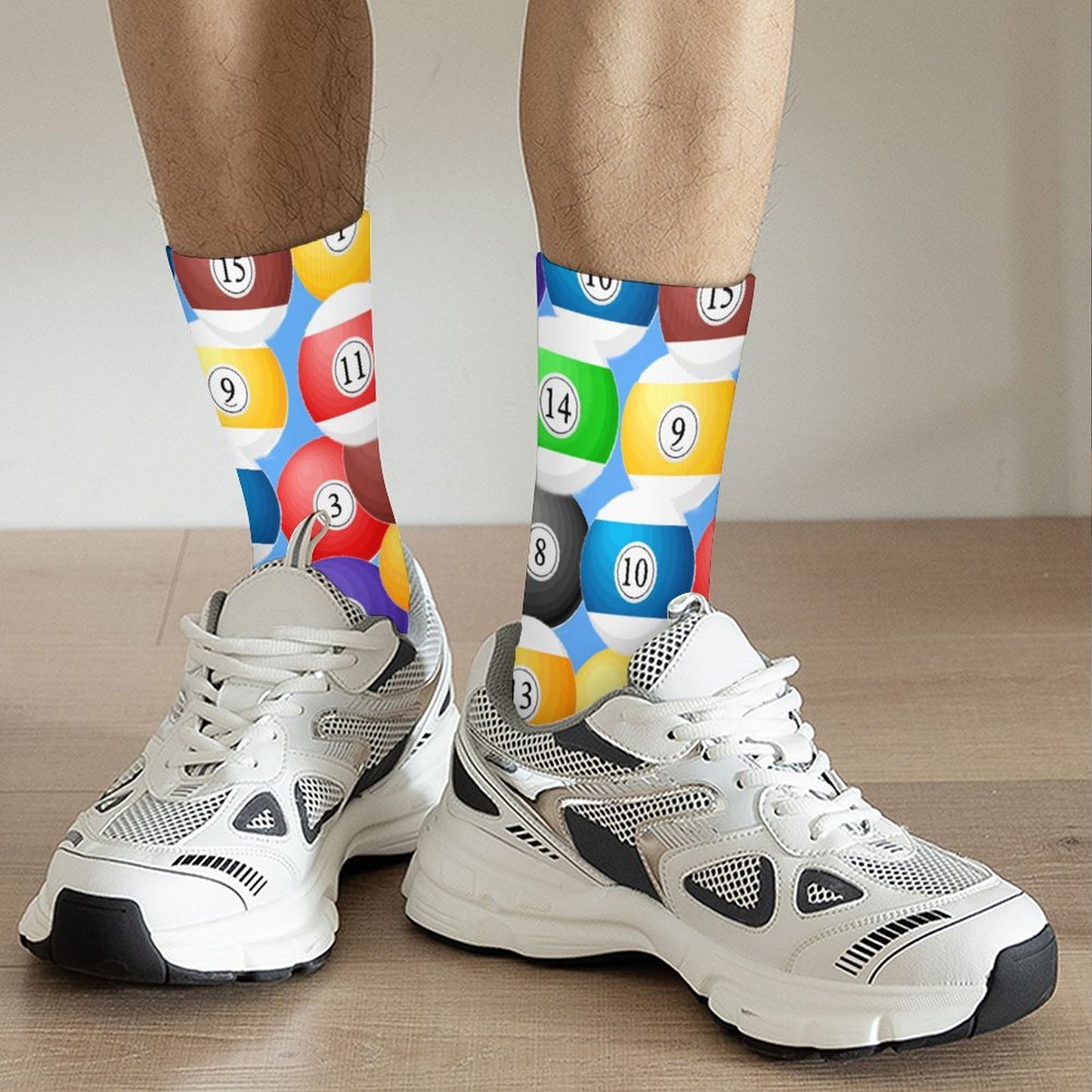 Personalized Contrast Color Socks for Adults