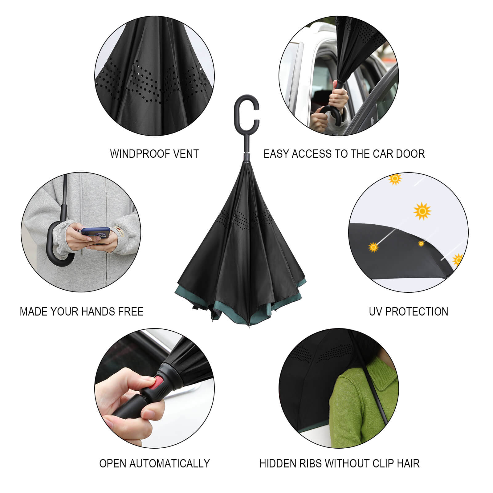 Pool Balls Collection: Car Reverse Umbrella