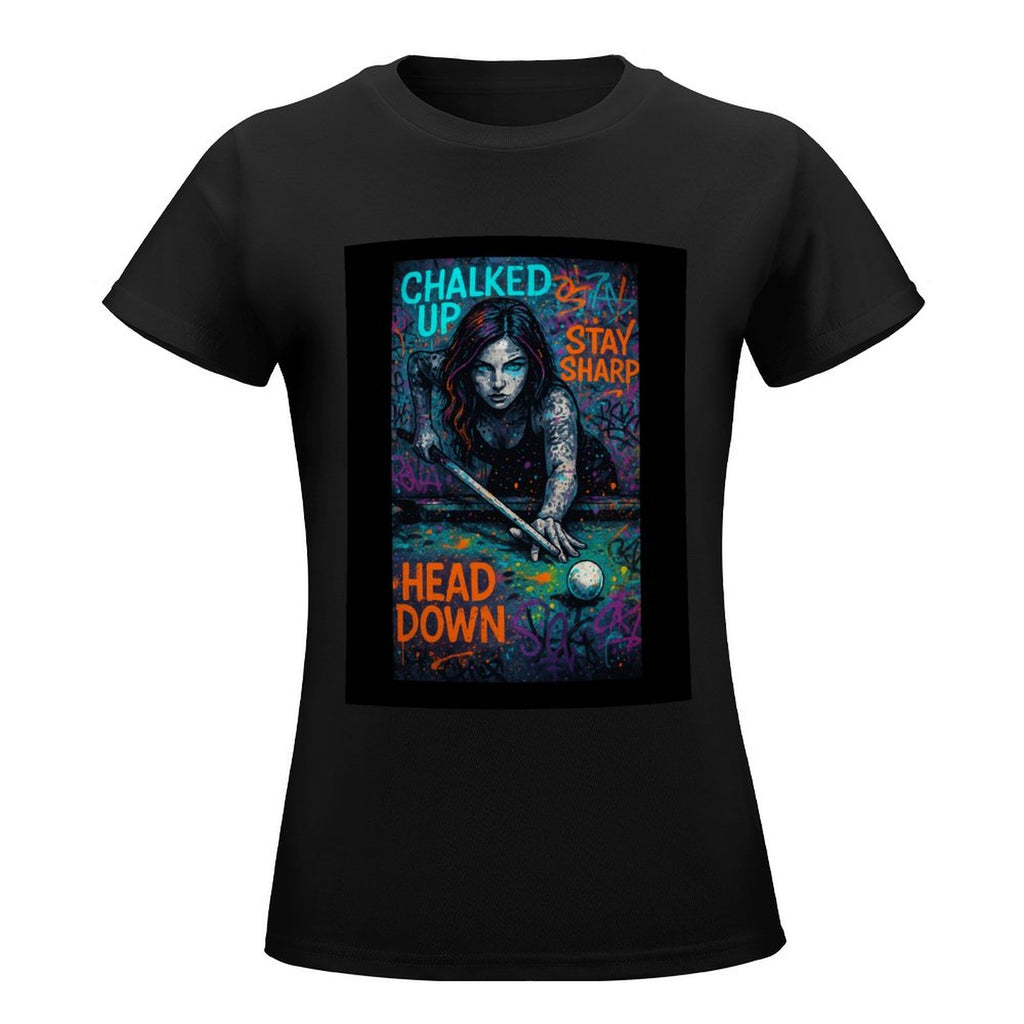 Chalked Up – Women’s Front Print Graphic T-Shirt