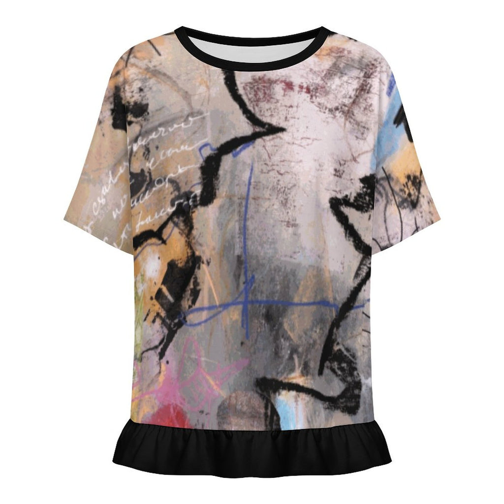 City Collection - Women's Ruffle T-shirt
