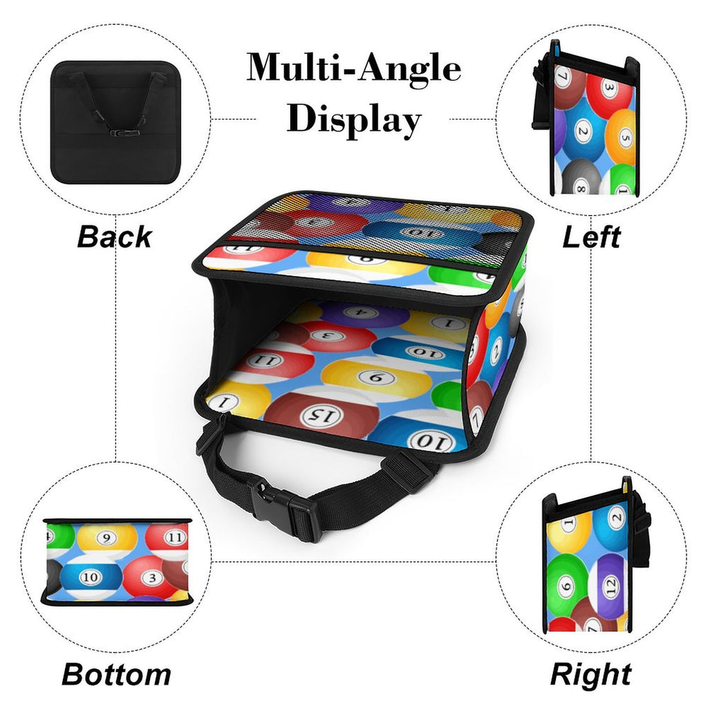 Poolball Car Seat Storage Bag – PU Leather Auto Organizer