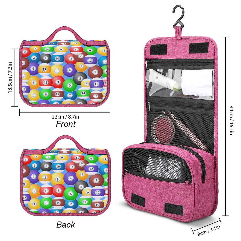 Pool Balls Collection: Travel Hanging Toiletry Bags