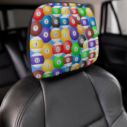 Poolball Car Headrest Cover – Cushioned Protective Headrest Sleeve