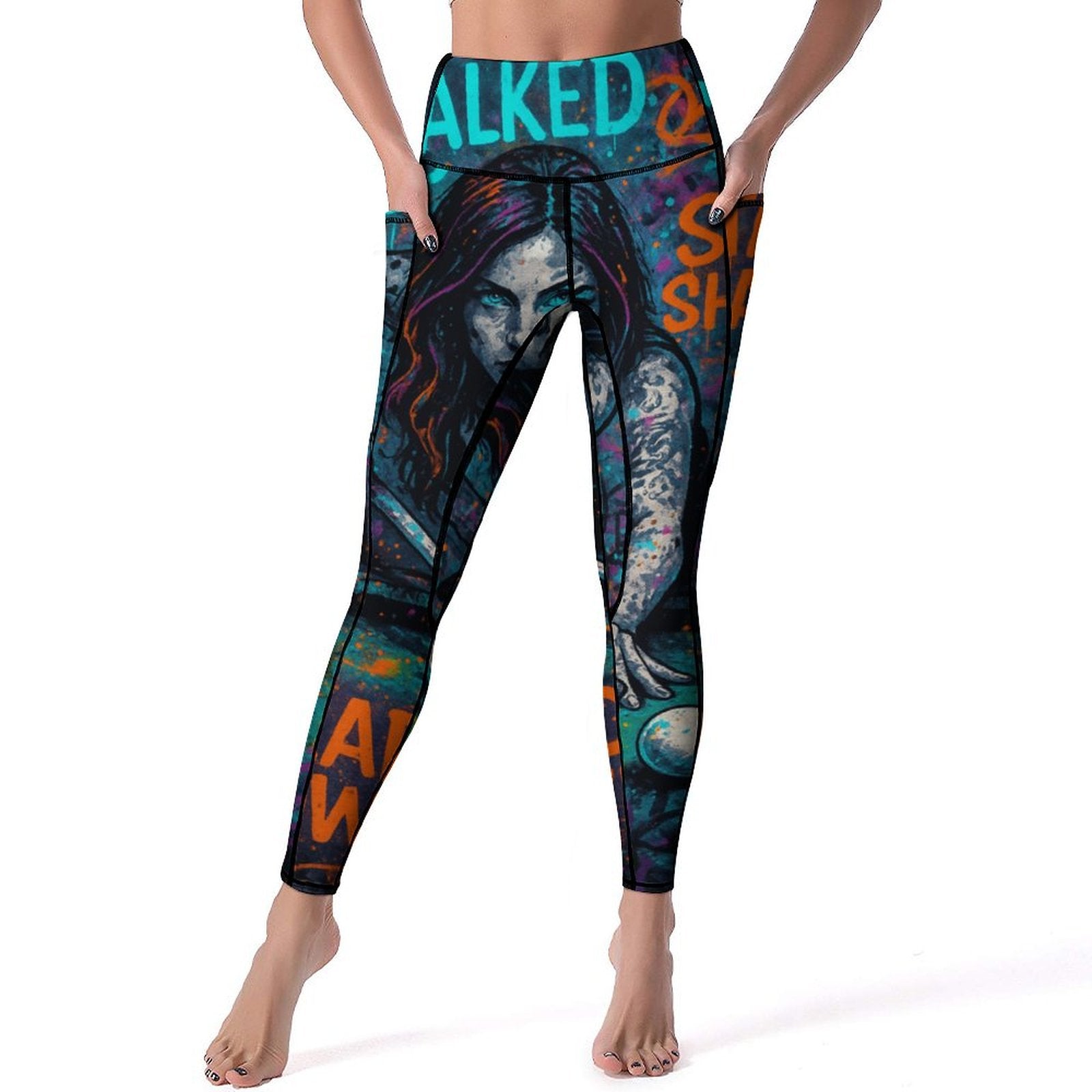 Chalked Up – Women’s Yoga Pants with Pockets