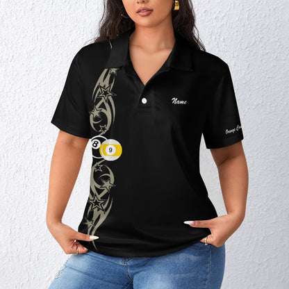 Team Shirt:  Cue-Tastic Women's Polo