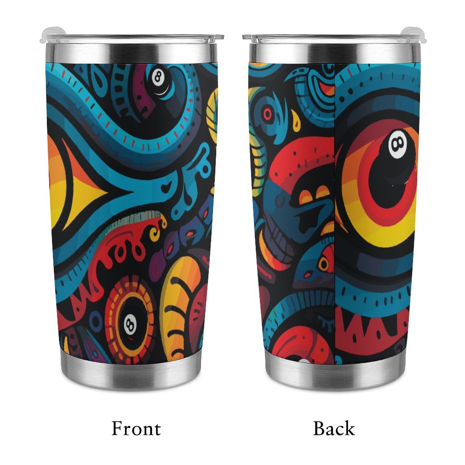 20oz Silver Rim Car Cup(All-Over Printing)