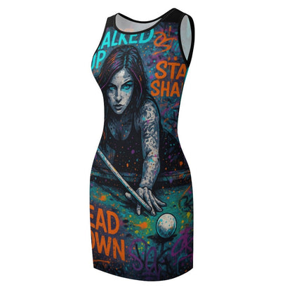 Chalked Up Sleeveless Ladies Tank Dress