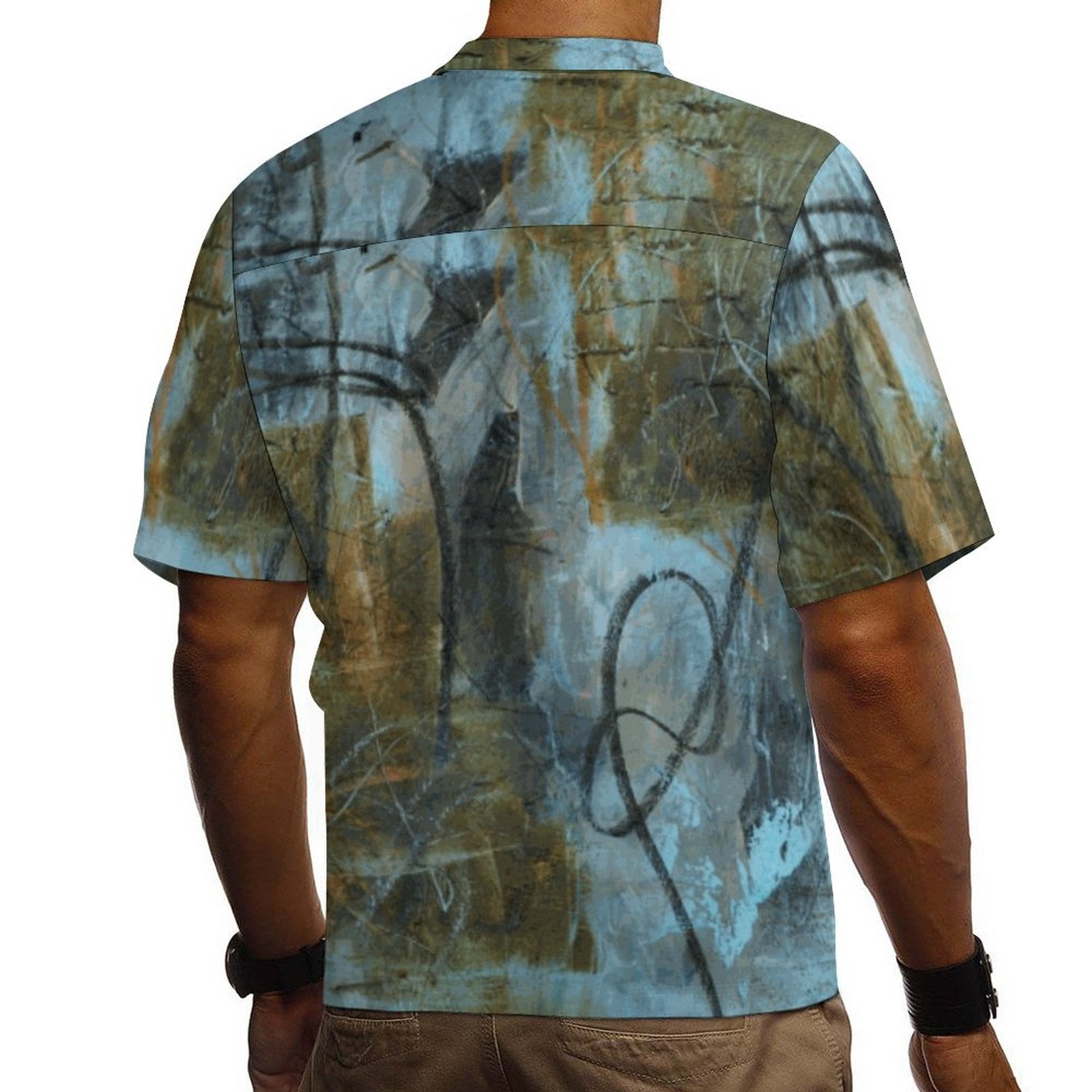 DTG 110gsm Cotton Cuban Collar Shirt For Men(All-Over Printing)