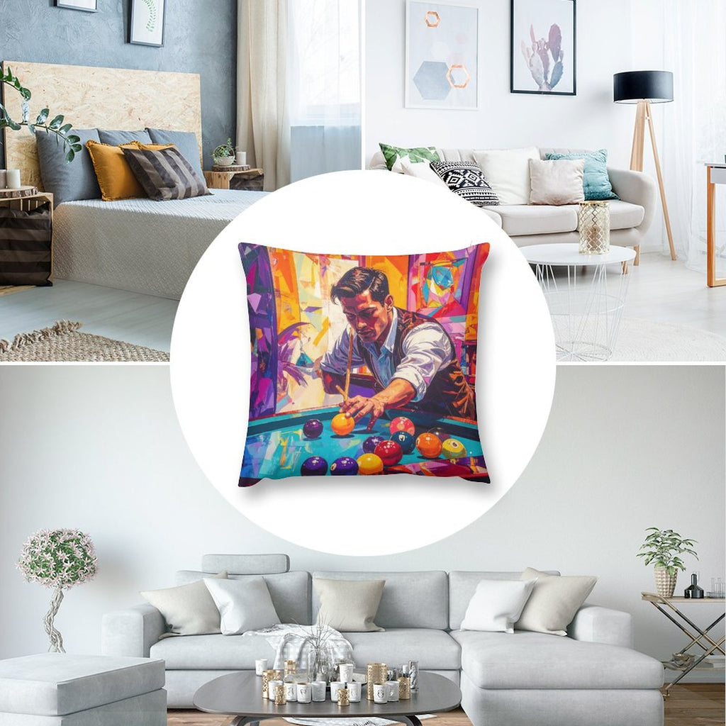 Short Plush Pillow Cover(Dual-sided Printing)