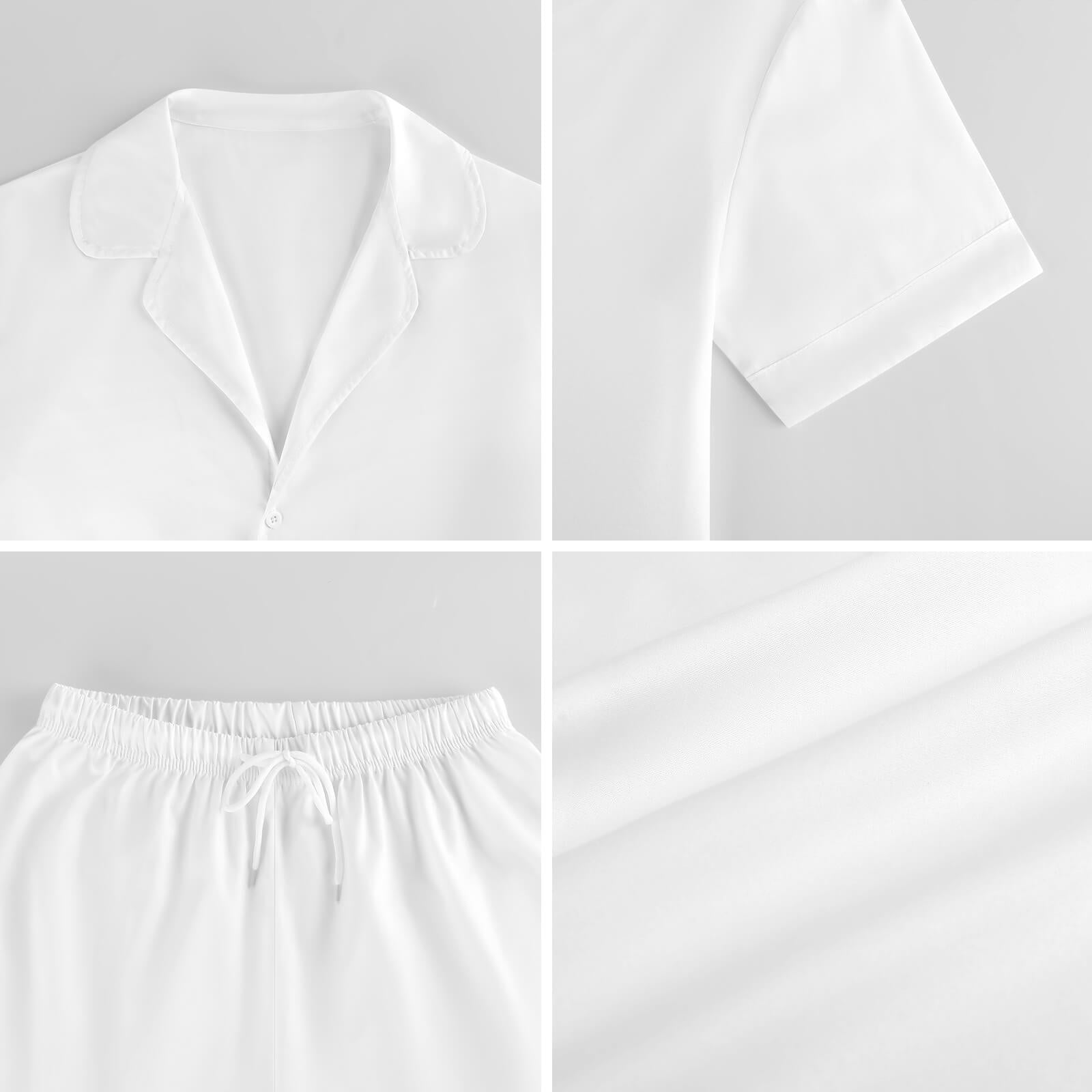 City Collection - Women's Satin Pajama Set (Worn-Effect)